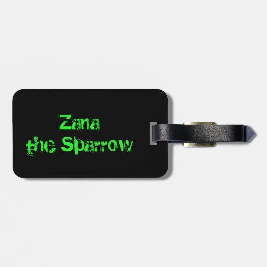 Green Neon Video Game Controller Bagagelabel (Achterkant horizontaal)