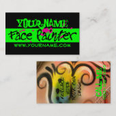 Green Neon Visitekaartje (Voorkant / Achterkant)