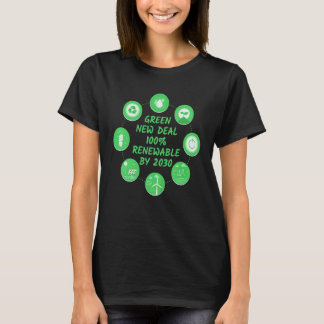 Green New Deal 100% Hernieuwbaar in 2030 T-shirt