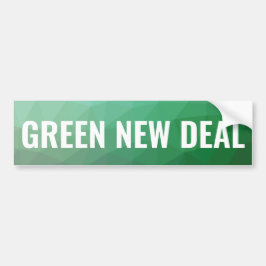 Green New Deal Geometric Bumpersticker