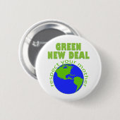 Green New Deal Ronde Button 5,7 Cm (Voorkant /achterkant)