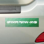 Green New Deal Rough Geometric Bumpersticker (Op auto)
