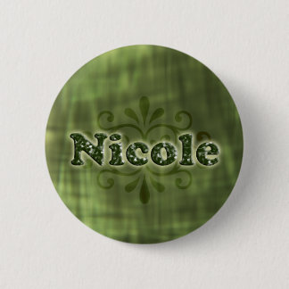 Green Nicole Ronde Button 5,7 Cm
