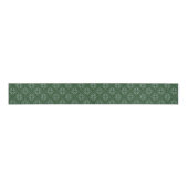 Green Nordic Knit Snowflake Christmas Ribbon Grosgrain Lint (Voorkant)