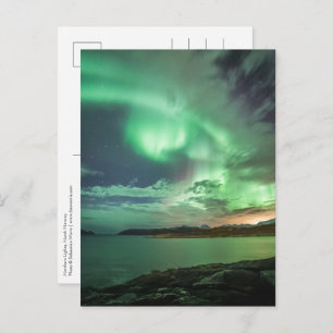 Green Northern Lights Briefkaart