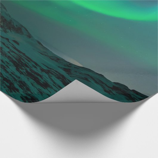 Green Northern Lights Cadeaupapier (Hoek)
