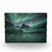 Green Northern Lights Fotoblokken (Voorkant)