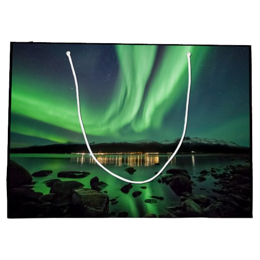 Green Northern Lights Groot Cadeauzakje (Achterkant)