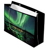 Green Northern Lights Groot Cadeauzakje (Voorkant Gekanteld)