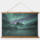 Green Northern Lights Hangend Wandkleed (Voorkant)
