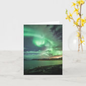 Green Northern Lights Kaart (Gele Bloem)