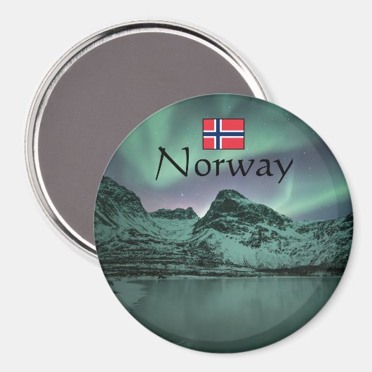 Green Northern Lights Magneet (Voorkant / Achterkant)