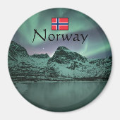 Green Northern Lights Magneet (Voorkant)