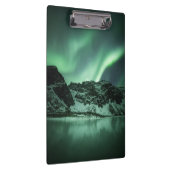 Green Northern Lights Noorwegen Klembord (Rechts)