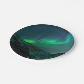 Green Northern Lights Papieren Bordje (Gekanteld)