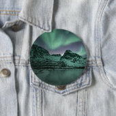 Green Northern Lights Ronde Button 4,0 Cm (In situ)