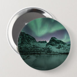 Green Northern Lights Ronde Button 4,0 Cm