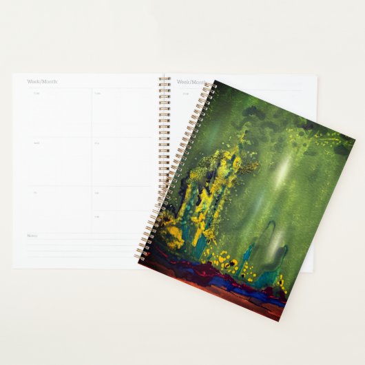 Green Notebook Planner (Display)