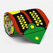 Green Nutcracker Soldier Christmas Stropdas (Opgerold)