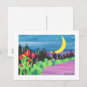 Green NYC bij nacht II 07-09 Briefkaart (Voorkant / Achterkant)