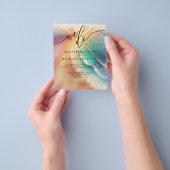 Green Ocean Beach Waterverf Signature We doen sunn Flyer (Hand)