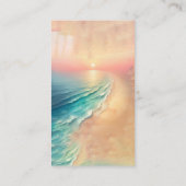 Green Ocean Beach Zomerfeest Dank u Zon Informatiekaartje (Achterkant)