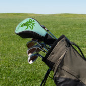 Green Octopus Design Golfheadcover (Insitu)
