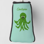 Green Octopus Design Golfheadcover (Draai 90)