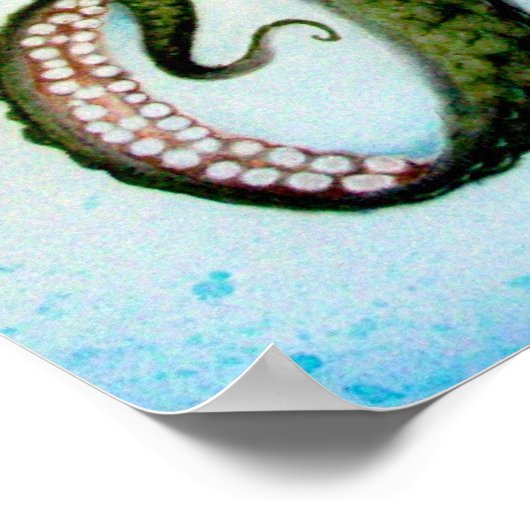 Green Octopus Poster (Hoek)