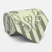 Green Octopus  Stropdas (Opgerold)