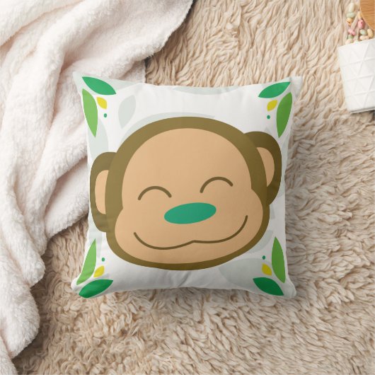Green Oerwoud Monkey Sierkussen (Deken)