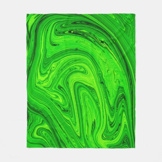 Green oil is abstract background. Grijskruid Fleece Deken (Voorkant)