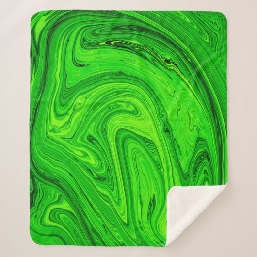 Green oil is abstract background. Grijskruid Sherpa Deken (Voorkant)