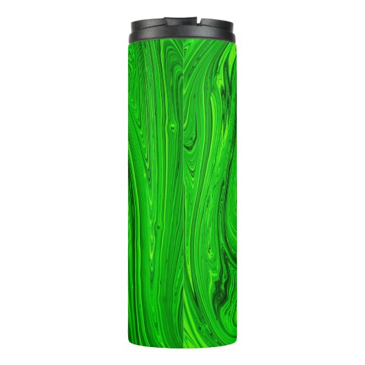 Green oil is abstract background. Grijskruid Thermosbeker (Achterkant)