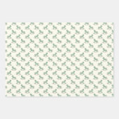 Green Old Fashioned Rocking Horses New Baby Shower Inpakpapier Vel (Voorkant 3)