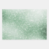 Green Ombre Glitzy Glitter Inpakpapier Vel (Voorkant 3)