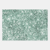 Green Ombre Glitzy Glitter Inpakpapier Vel (Voorkant 2)