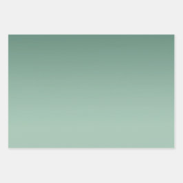 Green Ombre Glitzy Glitter Inpakpapier Vel