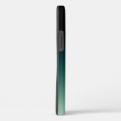 Green Ombre Gold Monogram Case-Mate iPhone Case (Achterkant / Rechts)