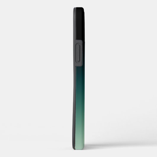 Green Ombre Gold Monogram Case-Mate iPhone Case (Achterkant / Rechts)