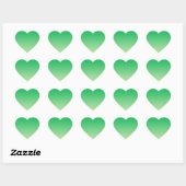 Green Ombre Hart Sticker (Vel)