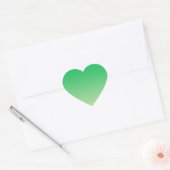 Green Ombre Hart Sticker (Envelop)