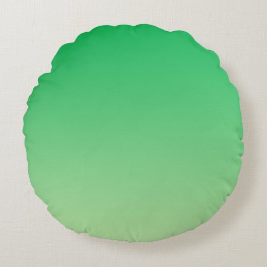Green Ombre Rond Kussen (Voorkant)
