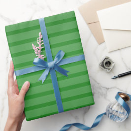 Green Ombre Stripe Cadeaupapier