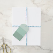 Green Ombre Striped Cadeaulabel (Met Touw)