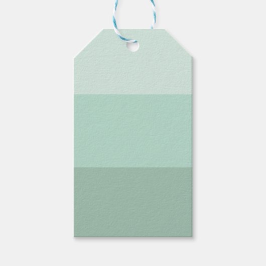 Green Ombre Striped Cadeaulabel (Voorkant)