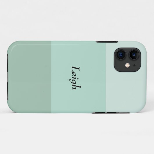 Green Ombre Striped Case-Mate iPhone Case (Achterkant (horizontaal))