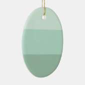 Green Ombre Striped Keramisch Ornament (Rechts)