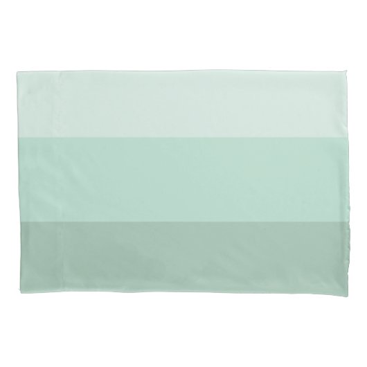 Green Ombre Striped Kussensloop (Voorkant-Links)