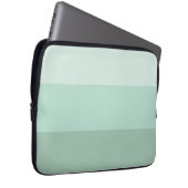 Green Ombre Striped Laptop Sleeve (Voorkant Rechts)